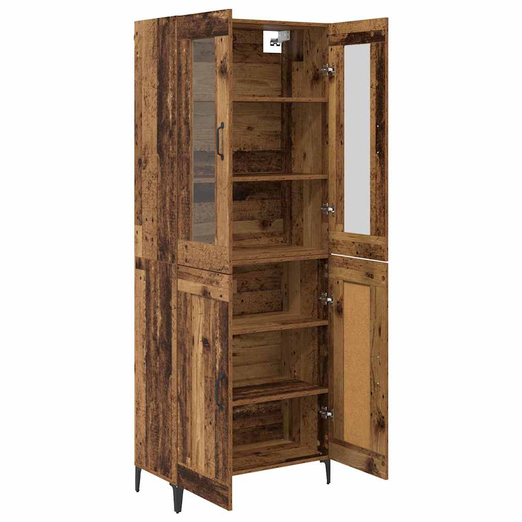 Aparador alto Madera envejecida 69,5 x 34 x 180 cm