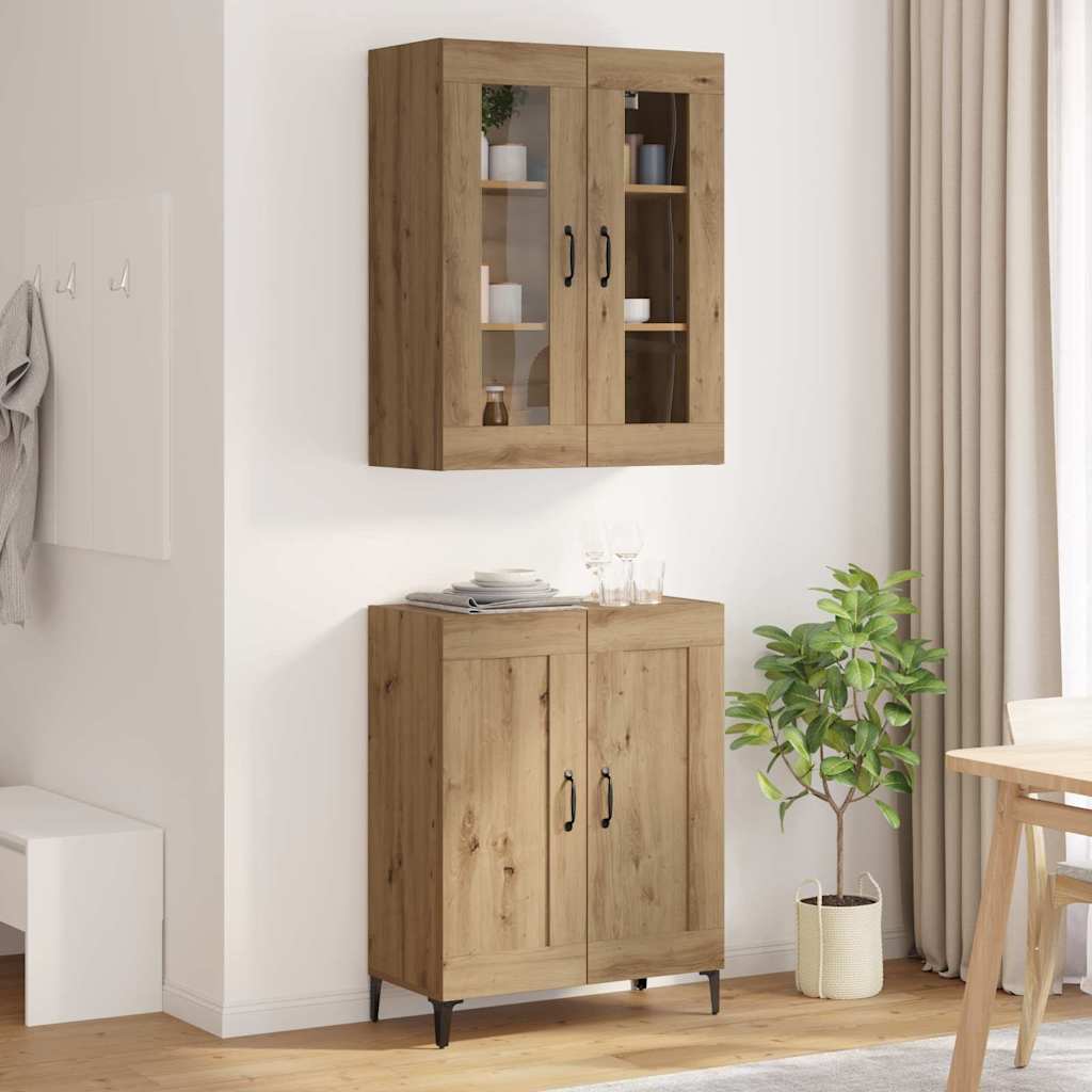 Aparador alto Roble artesanal 69,5 x 34 x 180 cm