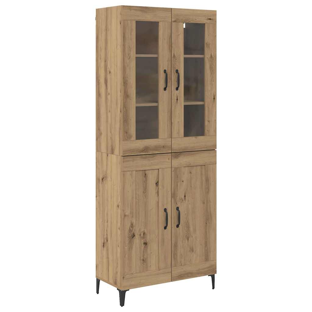Aparador alto Roble artesanal 69,5 x 34 x 180 cm