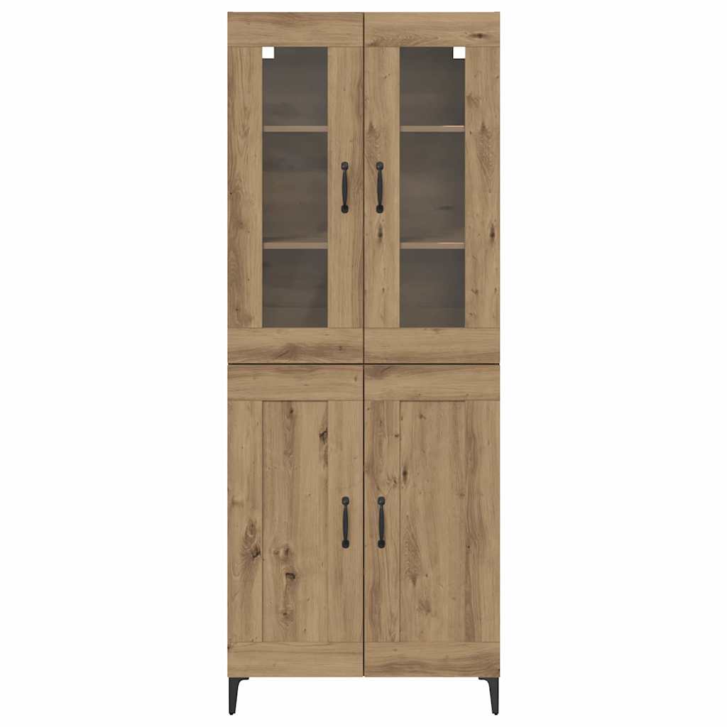 Aparador alto Roble artesanal 69,5 x 34 x 180 cm
