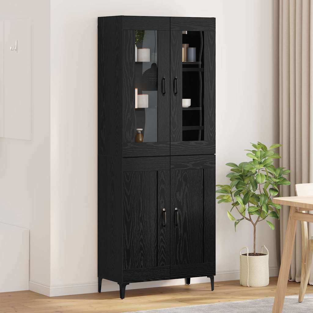 Aparador alto Roble Negro 69,5 x 34 x 180 cm