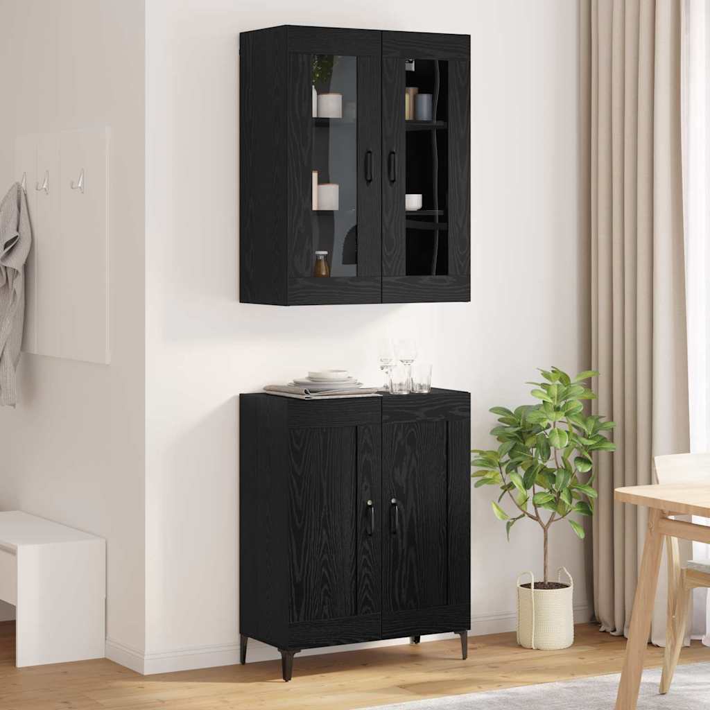 Aparador alto Roble Negro 69,5 x 34 x 180 cm