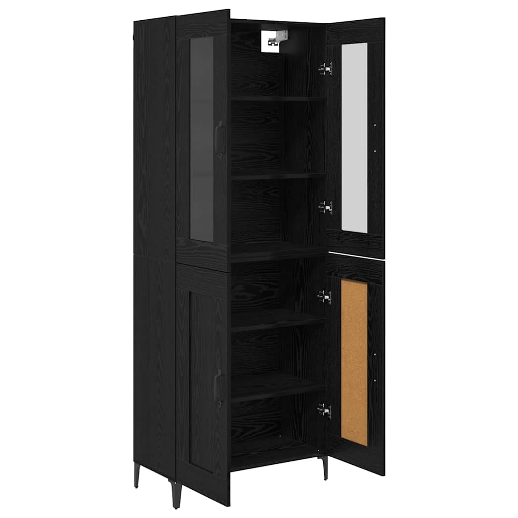 Aparador alto Roble Negro 69,5 x 34 x 180 cm