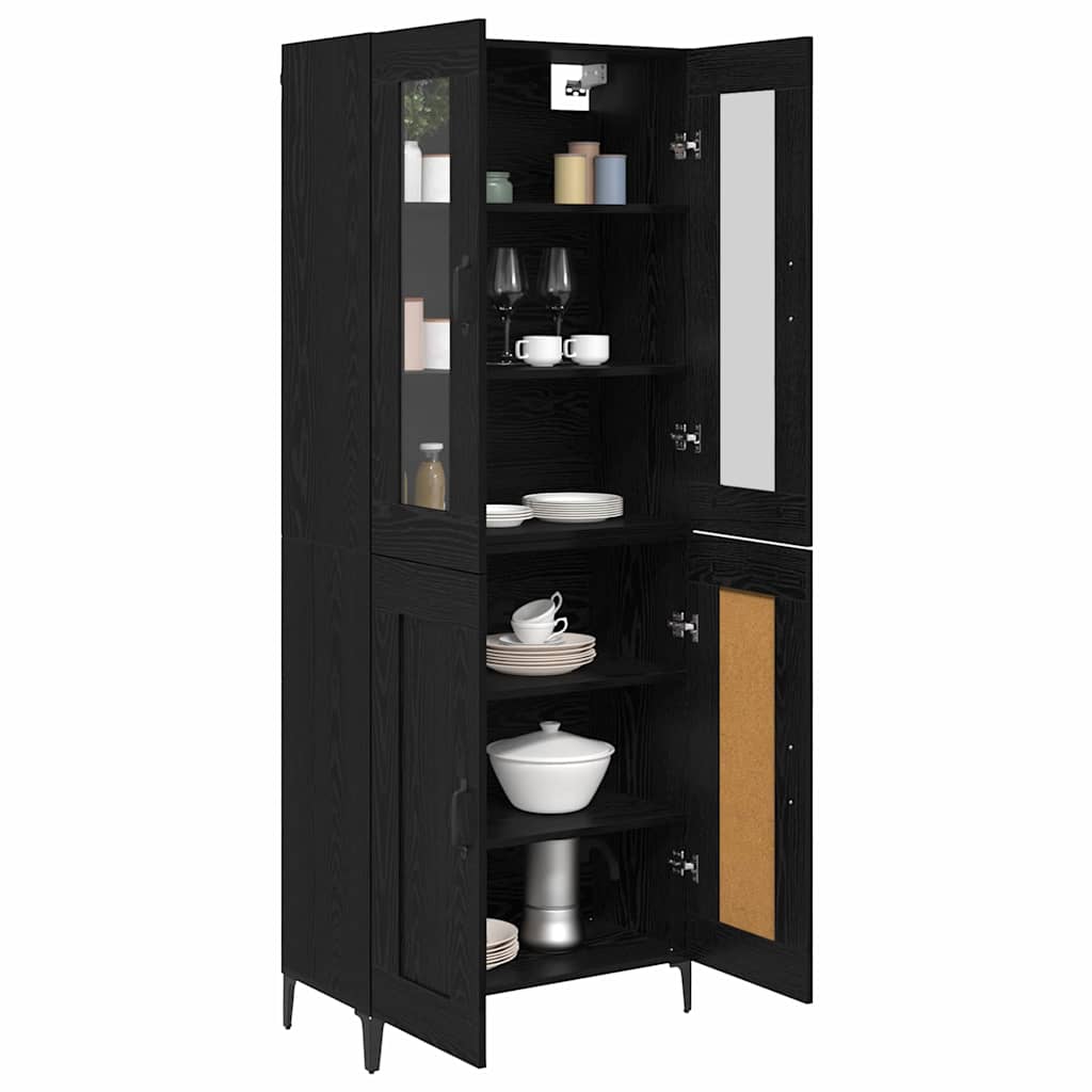 Aparador alto Roble Negro 69,5 x 34 x 180 cm