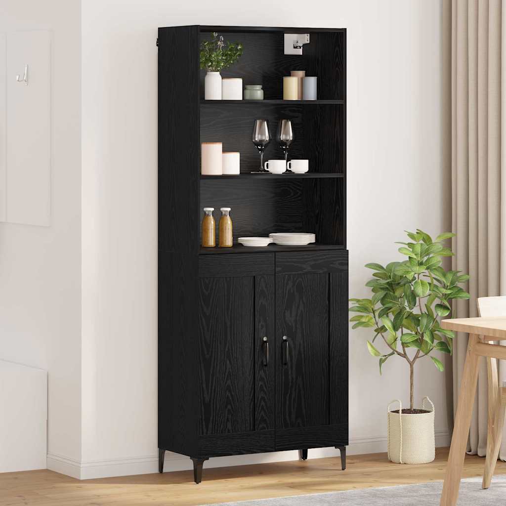 Aparador alto 2 pcs Roble artisan Madera de ingeniería