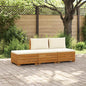 Conjunto de sofá de exterior com almofada 11 Peça Castanho