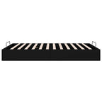Estructura de Cama Ottoman Negro 153 x 203 cm Cuero sintético