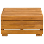 2 Pieza Conjunto de Sofás de Jardín Madera de Acacia Sólida
