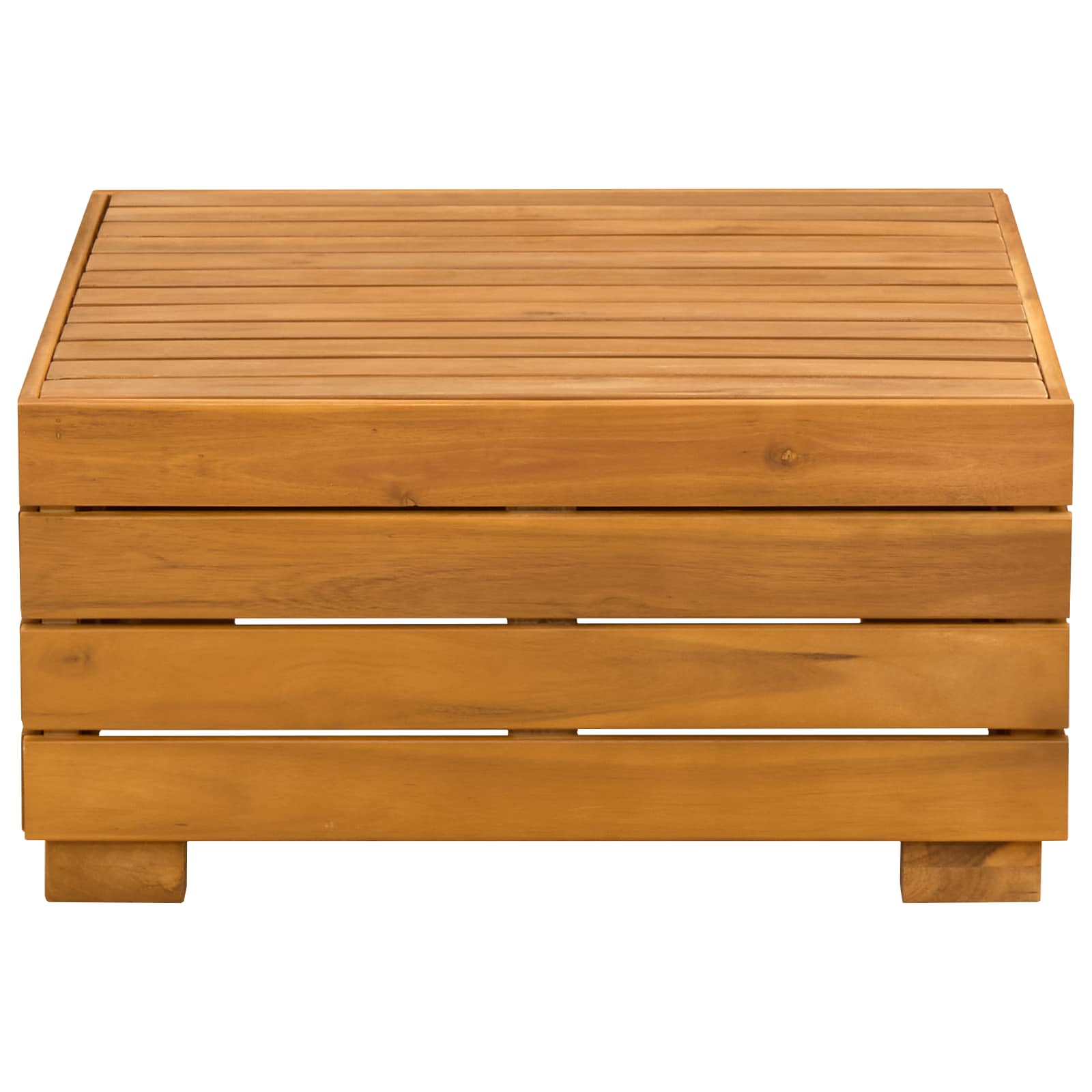 2 Pieza Conjunto de Sofás de Jardín Madera de Acacia Sólida