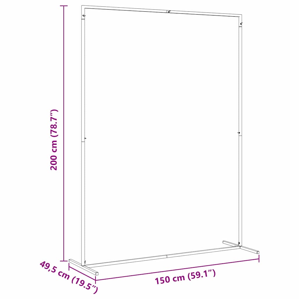Arco de Boda Dorado 150 x 49,5 x 200 cm Acero