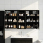 Juego de Muebles de Baño con estante 3 pcs 100 x 10,5 x 50 cm
