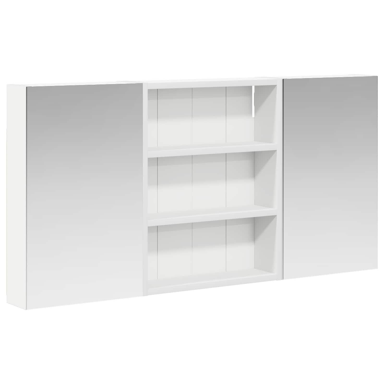 Juego de Muebles de Baño con estante 3 pcs 100 x 10,5 x 50 cm