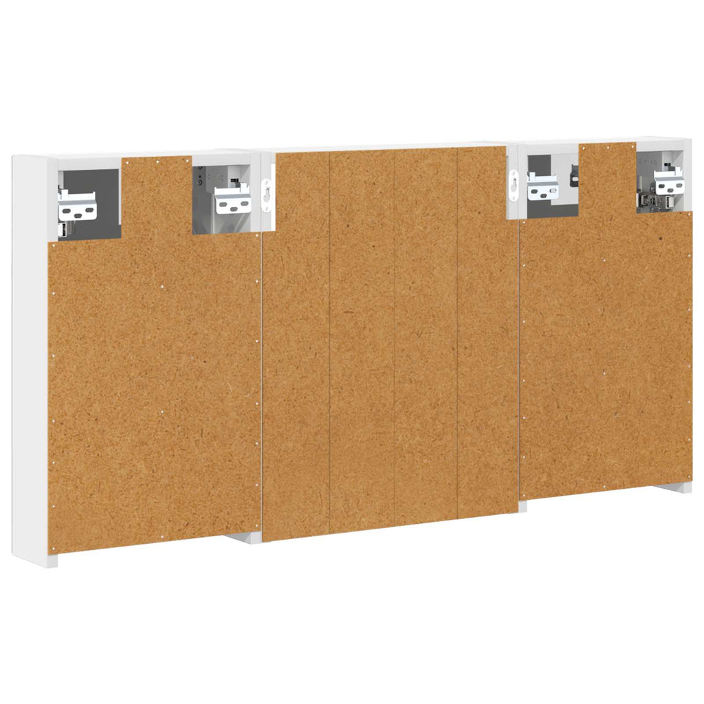 Juego de Muebles de Baño con estante 3 pcs 100 x 10,5 x 50 cm