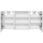 Juego de Muebles de Baño con estante 3 pcs 100 x 10,5 x 50 cm