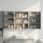 Juego de Muebles de Baño con estante 3 pcs 100 x 10,5 x 50 cm