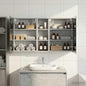 Juego de Muebles de Baño con estante 3 pcs 100 x 10,5 x 50 cm