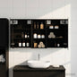 Juego de Muebles de Baño con estante 3 pcs 100 x 10,5 x 50 cm