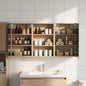Juego de Muebles de Baño con estante 3 pcs 100 x 10,5 x 50 cm
