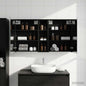 Juego de Muebles de Baño con estante 3 pcs 100 x 10,5 x 50 cm