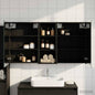 Juego de Muebles de Baño con estante 3 pcs 100 x 10,5 x 50 cm