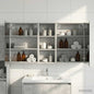 Juego de Muebles de Baño con estante 3 pcs 100 x 10,5 x 50 cm