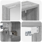 Juego de Muebles de Baño 3 pcs 140 x 14,5 x 70 cm