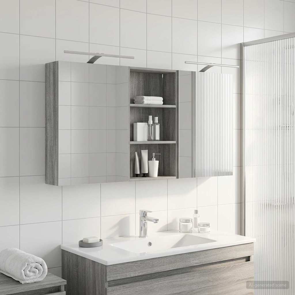 Juego de Muebles de Baño 3 pcs 140 x 14,5 x 70 cm