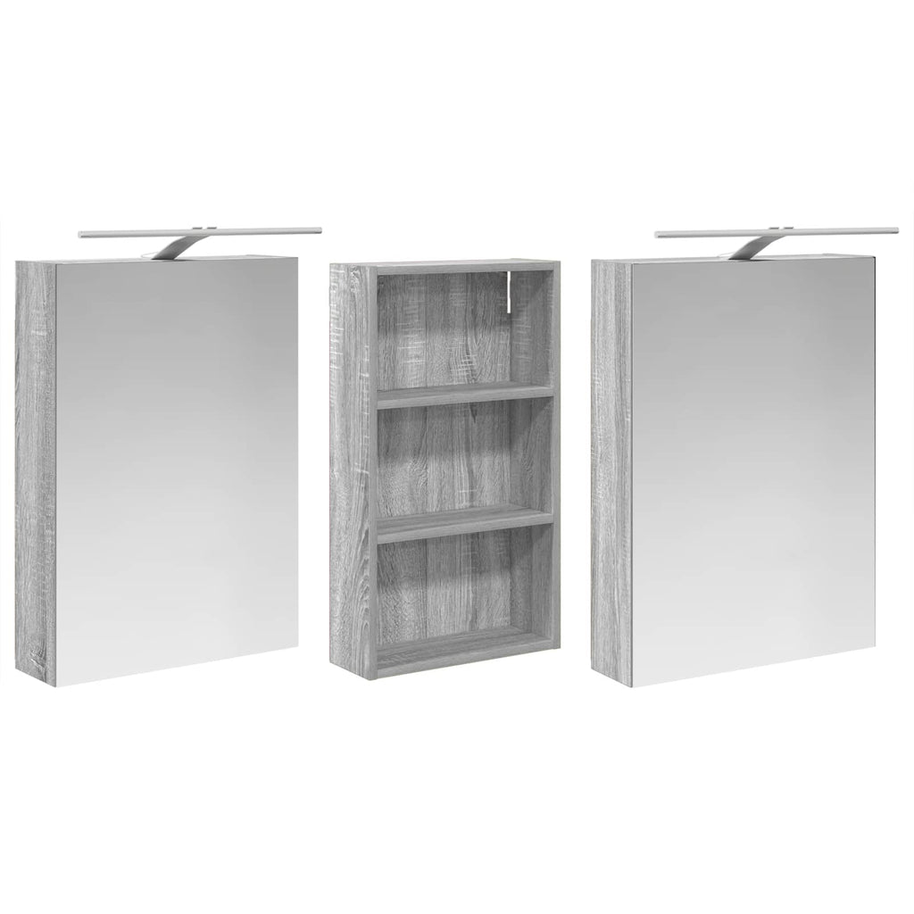 Juego de Muebles de Baño 3 pcs 140 x 14,5 x 70 cm