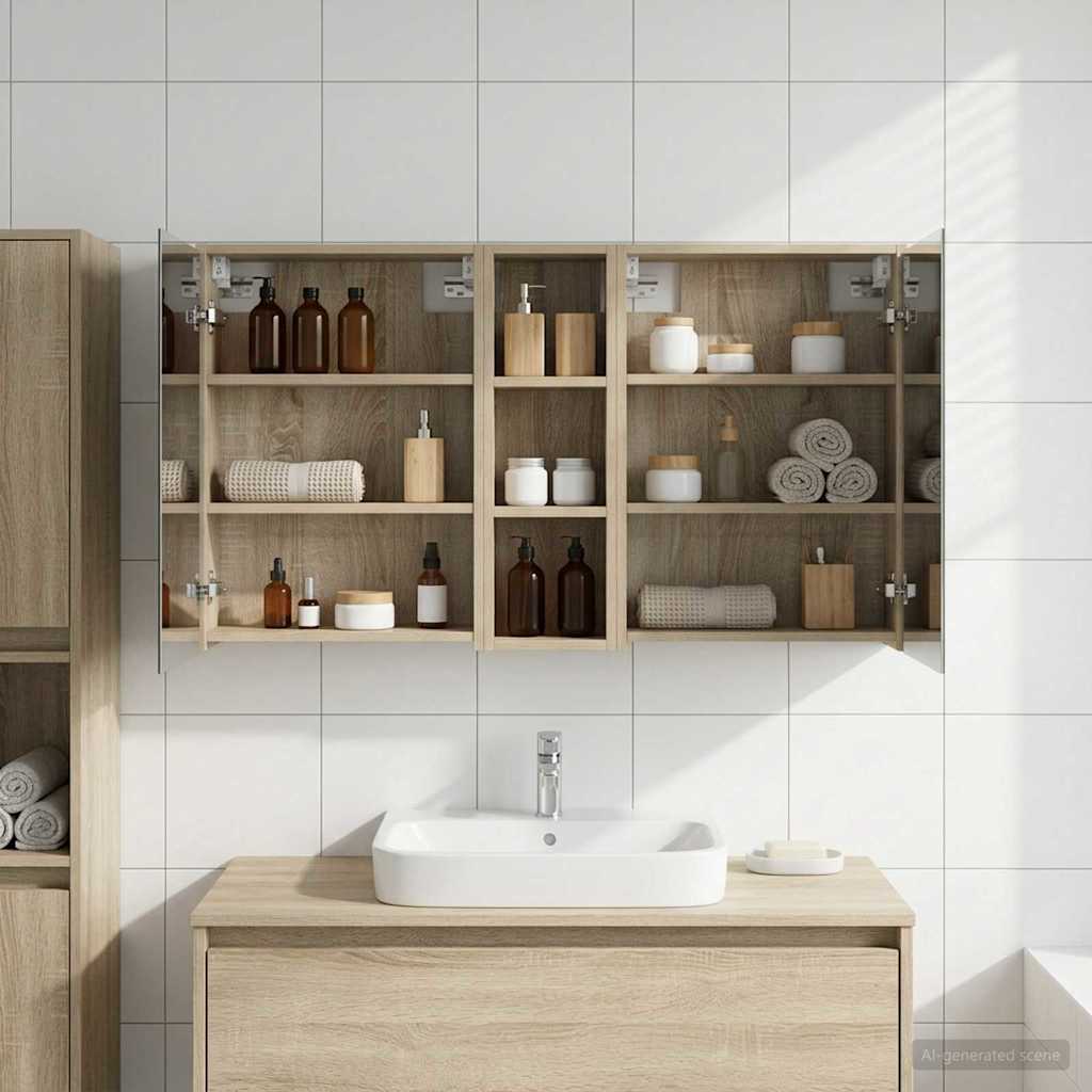 Juego de Muebles de Baño 3 pcs 106 x 16 x 62,5 cm