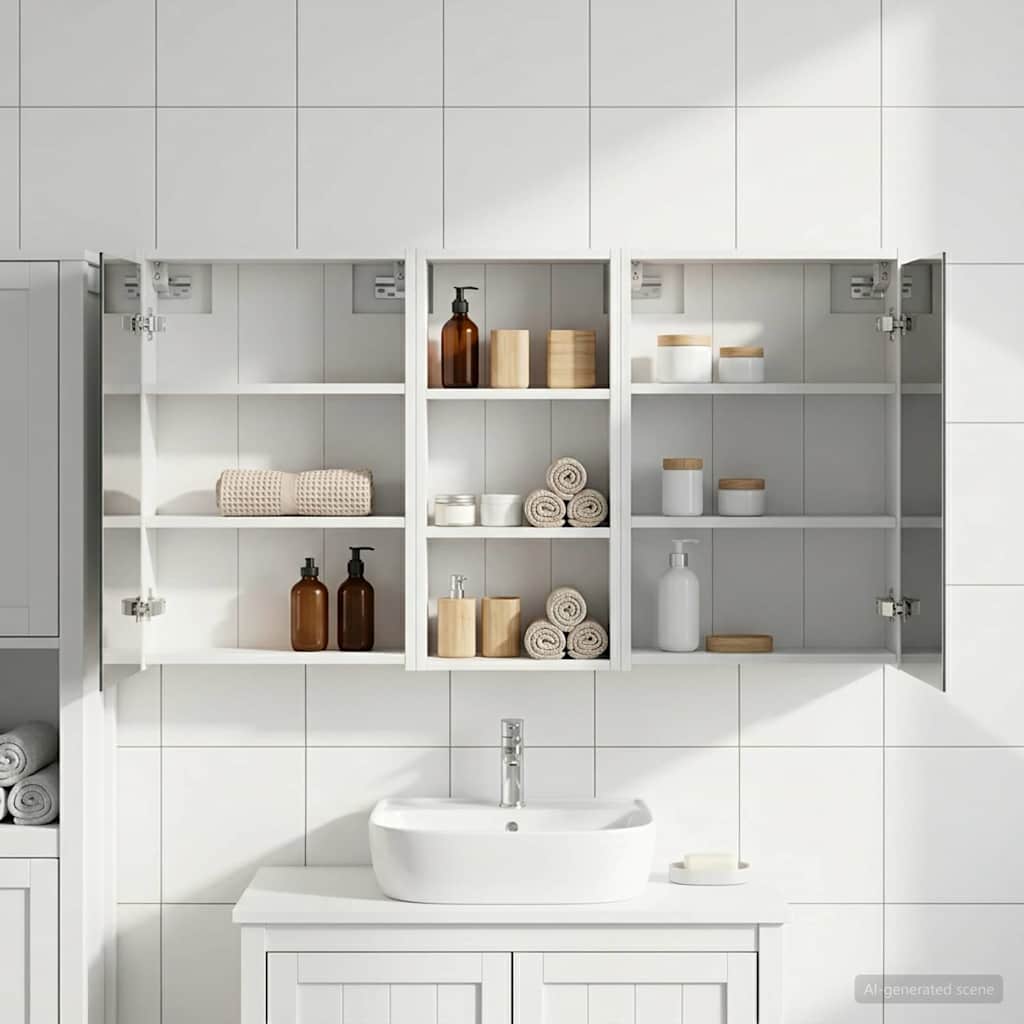Juego de Muebles de Baño 3 pcs 106 x 16 x 62,5 cm
