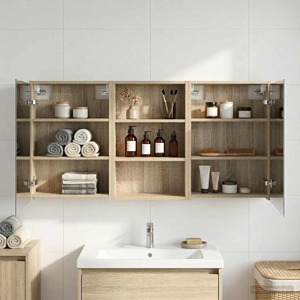 Juego de Muebles de Baño 3 pcs 106 x 16 x 62,5 cm