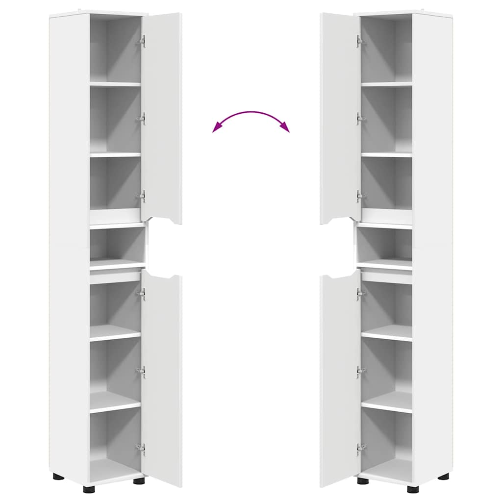 Juego de muebles de baño con cajón 4 pcs Madera contrachapada