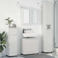 Juego de muebles de baño 4 pcs brillante Madera contrachapada