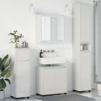Juego de muebles de baño 4 pcs brillante Madera contrachapada
