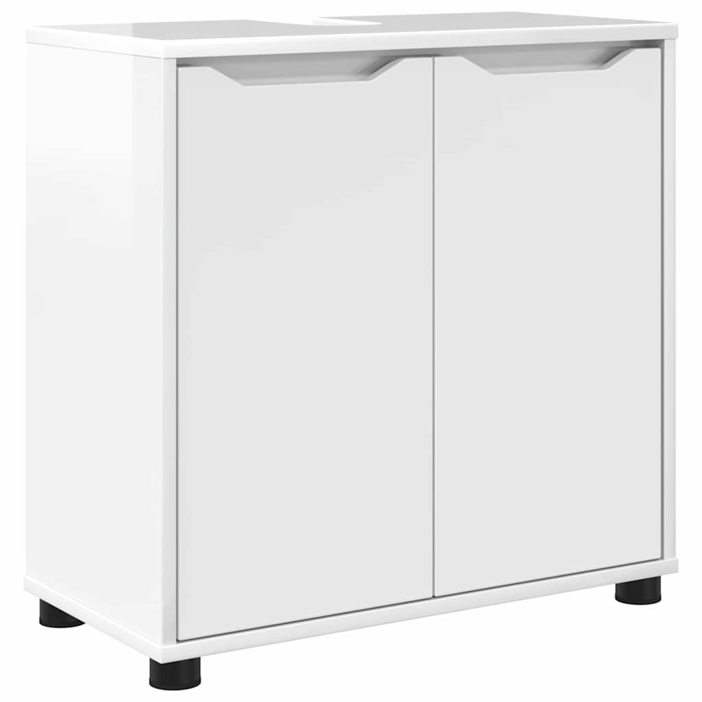 Juego de muebles de baño 4 pcs brillante Madera contrachapada