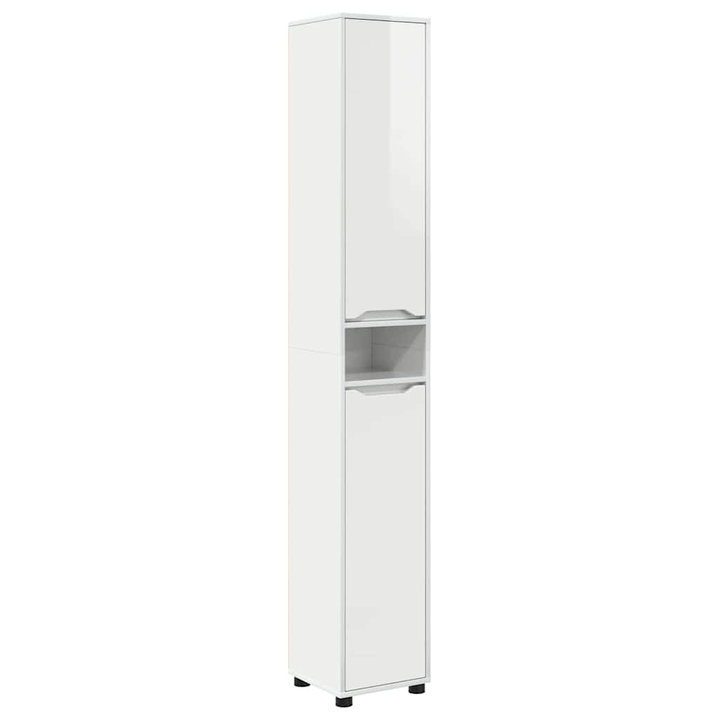 Juego de muebles de baño 4 pcs brillante Madera contrachapada