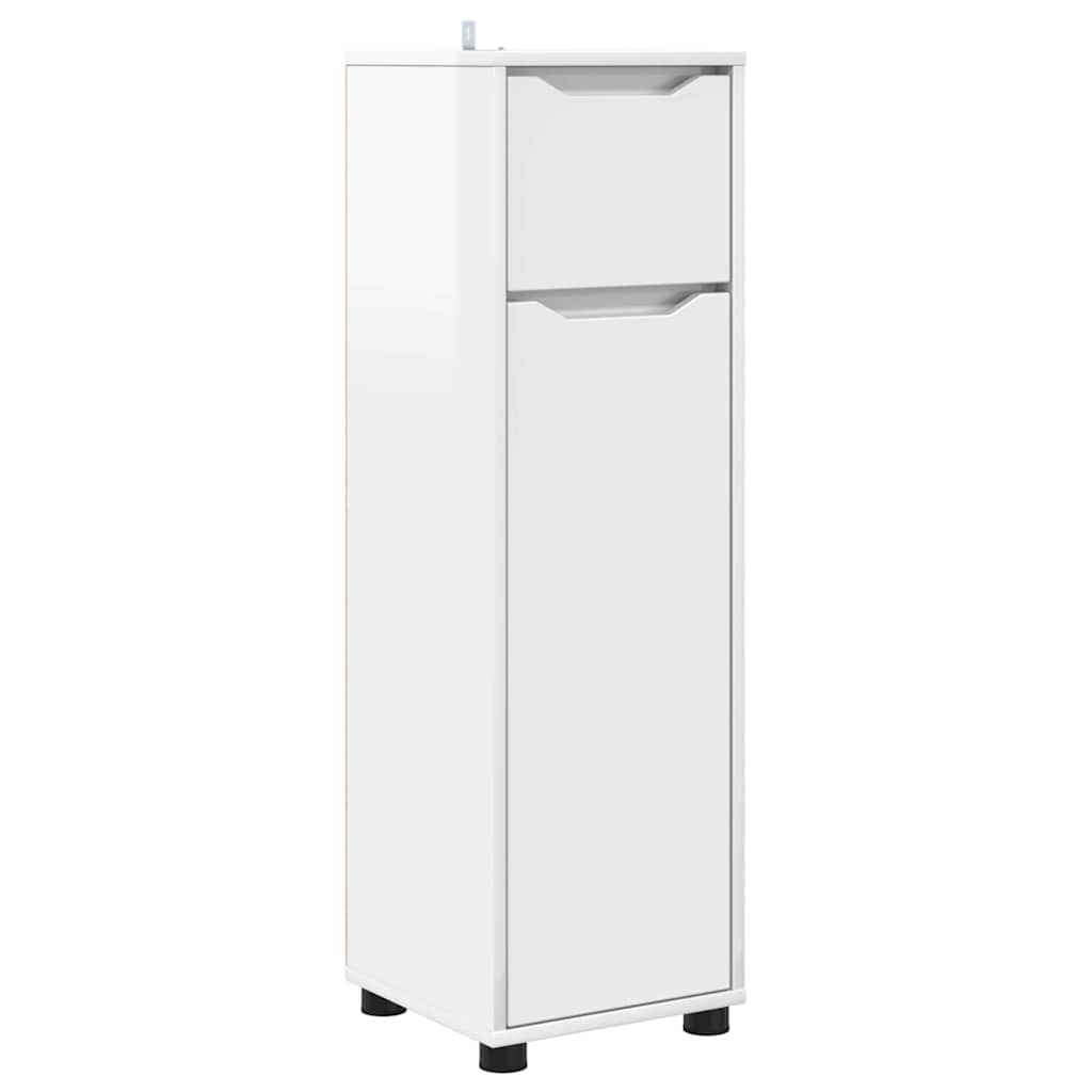 Juego de muebles de baño 4 pcs brillante Madera contrachapada