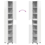 Juego de muebles de baño 4 pcs brillante Madera contrachapada