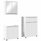 Juego de muebles de baño con cajón 3 pcs Madera contrachapada
