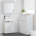 Juego de muebles de baño 3 pcs brillante Madera contrachapada