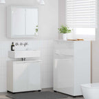 Juego de muebles de baño 3 pcs brillante Madera contrachapada