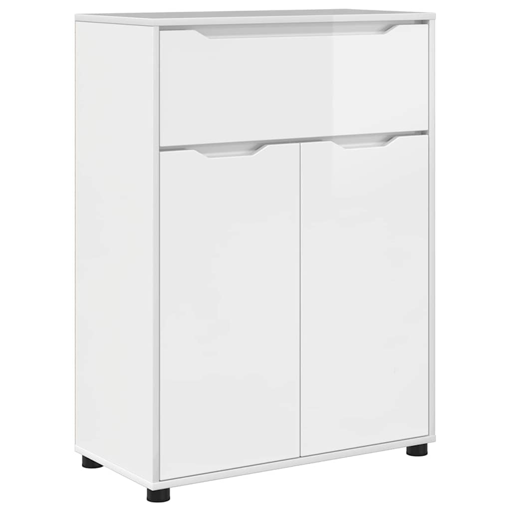 Juego de muebles de baño 3 pcs brillante Madera contrachapada