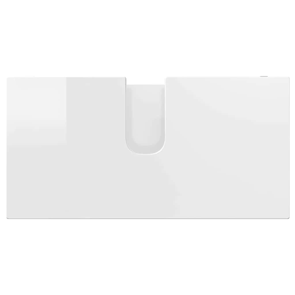 Juego de muebles de baño 3 pcs brillante Madera contrachapada