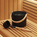 Juego de Accesorios de Sauna 2 pcs Negro