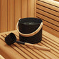 Juego de Accesorios de Sauna 2 pcs Negro