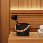 Juego de Accesorios de Sauna 2 pcs Negro