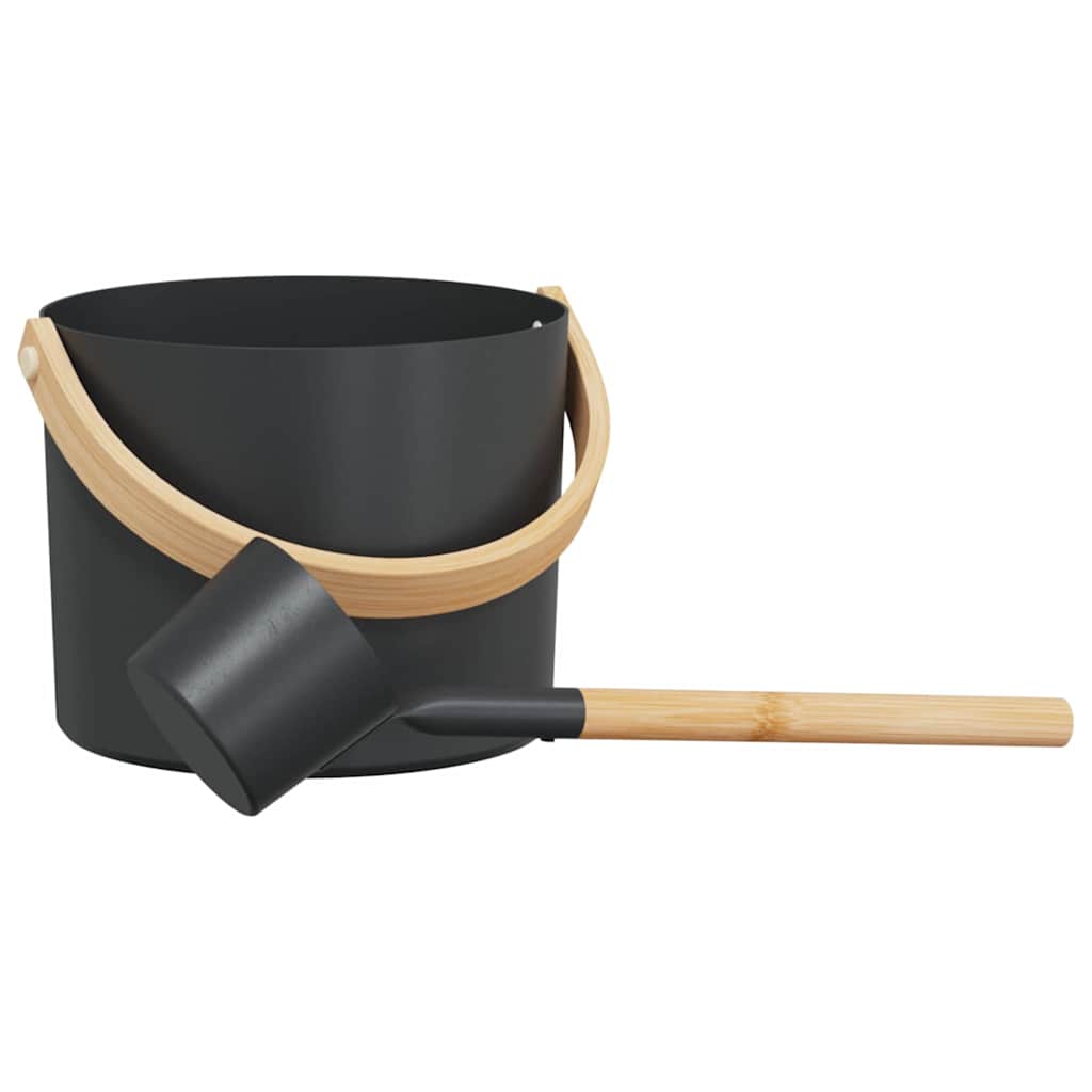 Juego de Accesorios de Sauna 2 pcs Negro