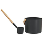 Juego de Accesorios de Sauna 2 pcs Negro
