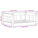 Cama para cão Castanha de cera 65,5 x 50 x 28 cm