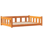 Cama para perro con almacenamiento Marrón cera 100 x 70 x 28 cm
